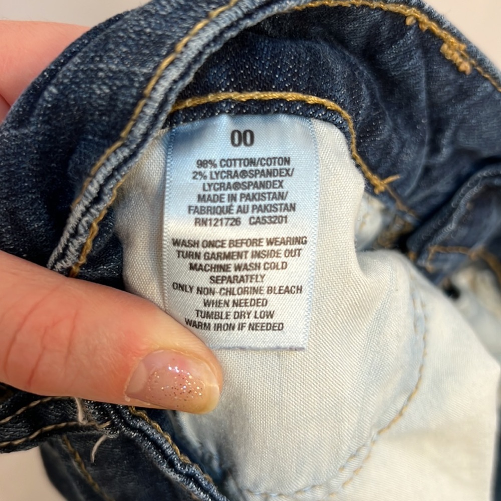 Aeropostale Denim Short Shorts - size 00 - Picture 6 of 8